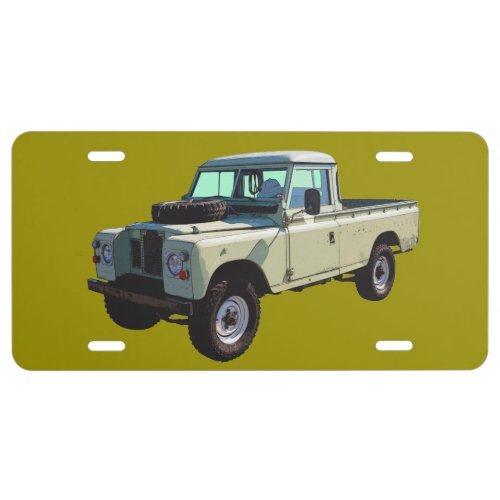 1971 Land Rover Pickup Truck License Plate