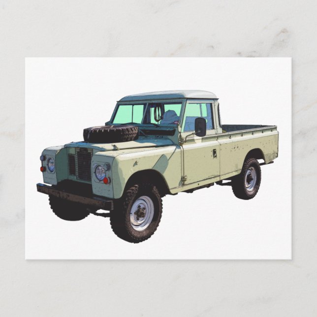 1971 Land Rover Pickup Truck Postcard (Front)