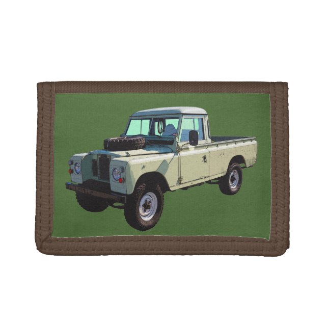 1971 Land Rover Pickup Truck Tri-fold Wallet (Front)