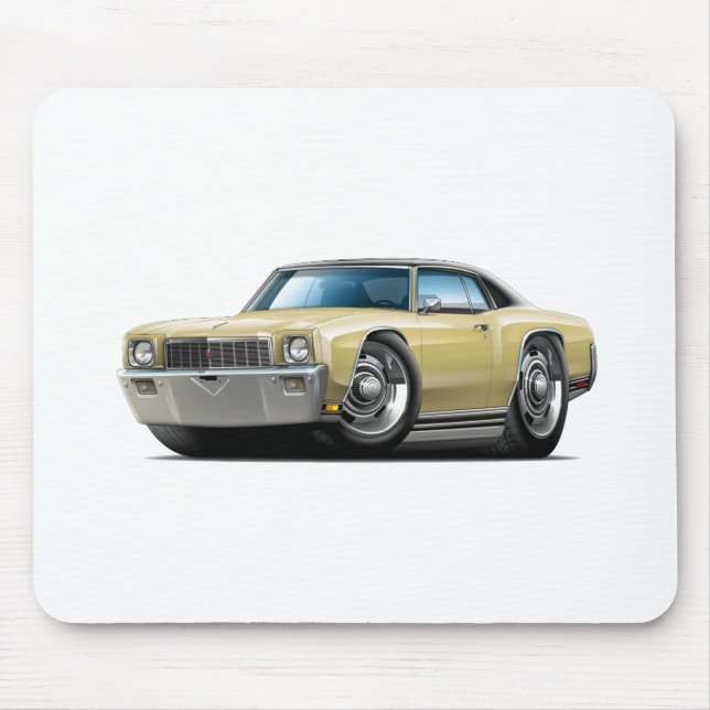 1971 Monte Carlo Tan-Black Top Car Mouse Pad (Front)
