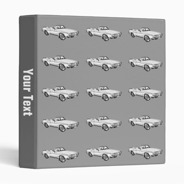 1971 Oldsmobile Cutlass Supreme Car Illustration Binder (Front/Spine)