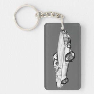 1971 Oldsmobile Cutlass Supreme Car Illustration Keychain