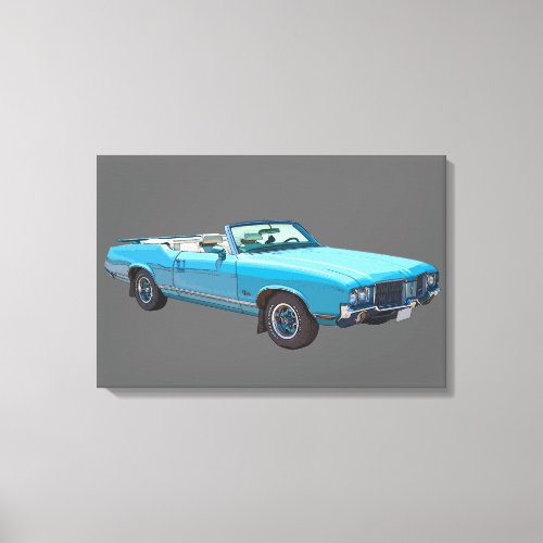 1971 Oldsmobile Cutlass Supreme Muscle Car Canvas Print