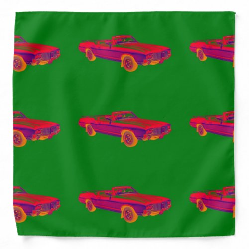 1971 Oldsmobile Cutlass Supreme Muscle Car Pop Art Bandana