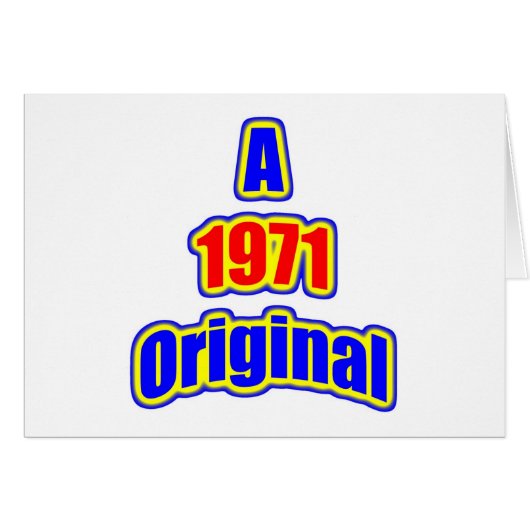 1971 Original Bl Red Cards (Front Horizontal)