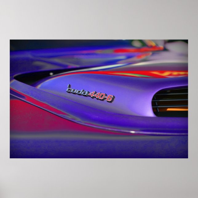 1971 Plymouth 'Cuda 440-6 Poster (Front)