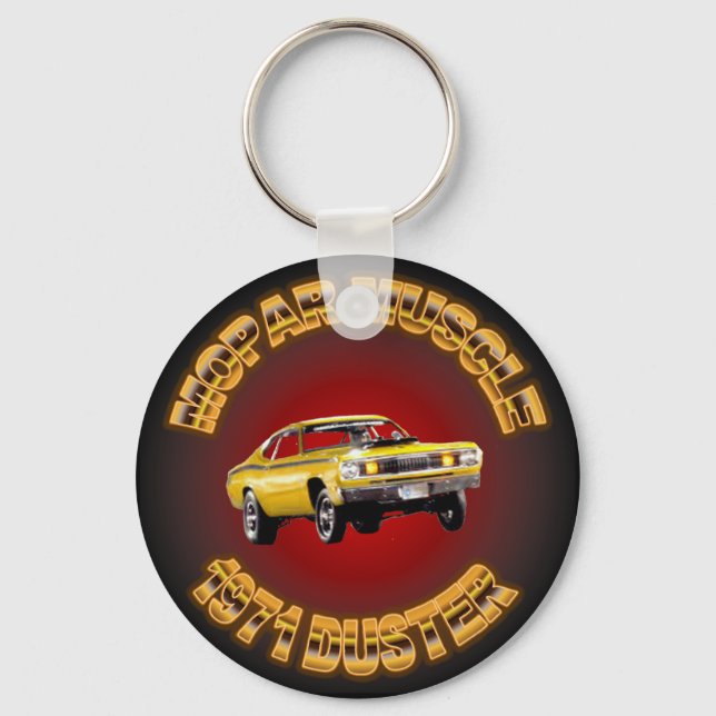 1971 Plymouth Duster Keychain. Keychain (Front)