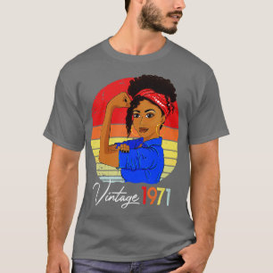 1971 Vintage 50th Birthday 50 Year Old Bday Born I T-Shirt