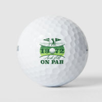 1972 70th Birthday Golf Lover Golf Balls