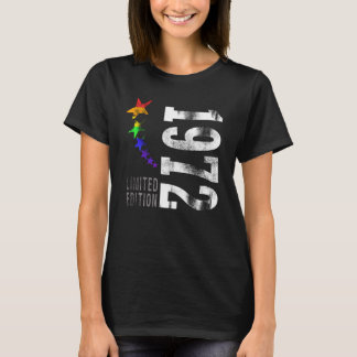 1972 born Limited Edition Rainbow T-shirt