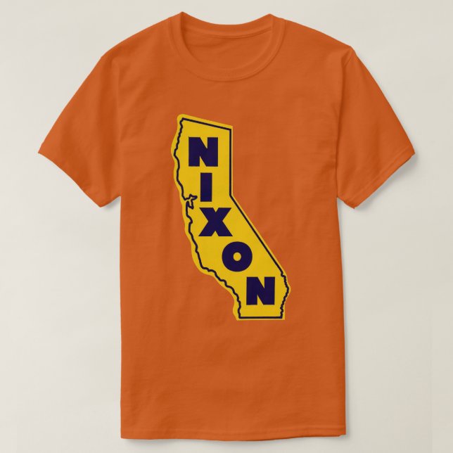 1972 California Likes Nixon T-Shirt (Design Front)