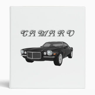 1972 Camaro Z28: Muscle Car: Black Finish: Binder