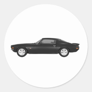 1970-73 Camaro Blk/Wht Car Magnet