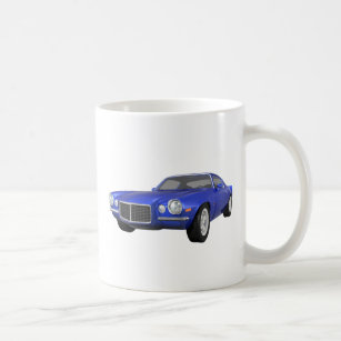 1972 Camaro Z28: Muscle Car: Blue Finish: Coffee Mug
