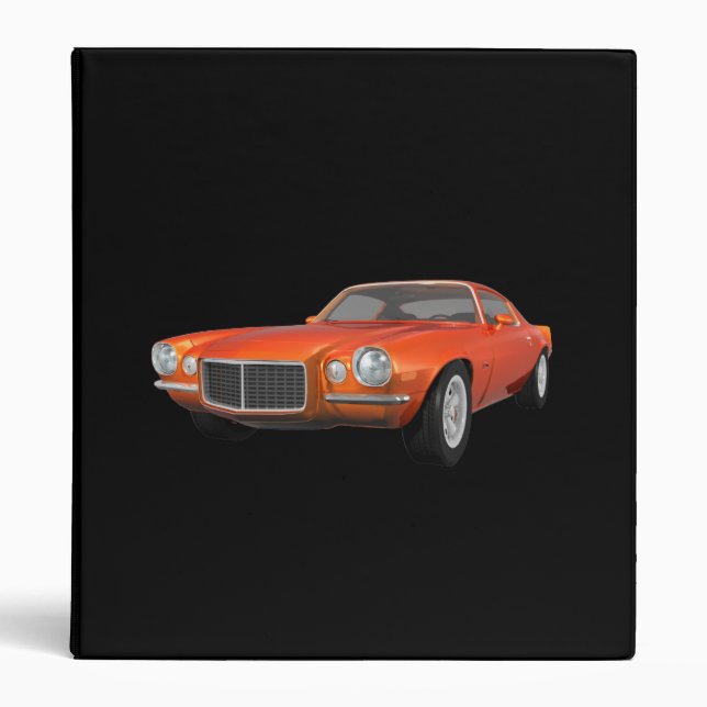 1972 Camaro Z28: Muscle Car: Orange Finish: Binder (Front)