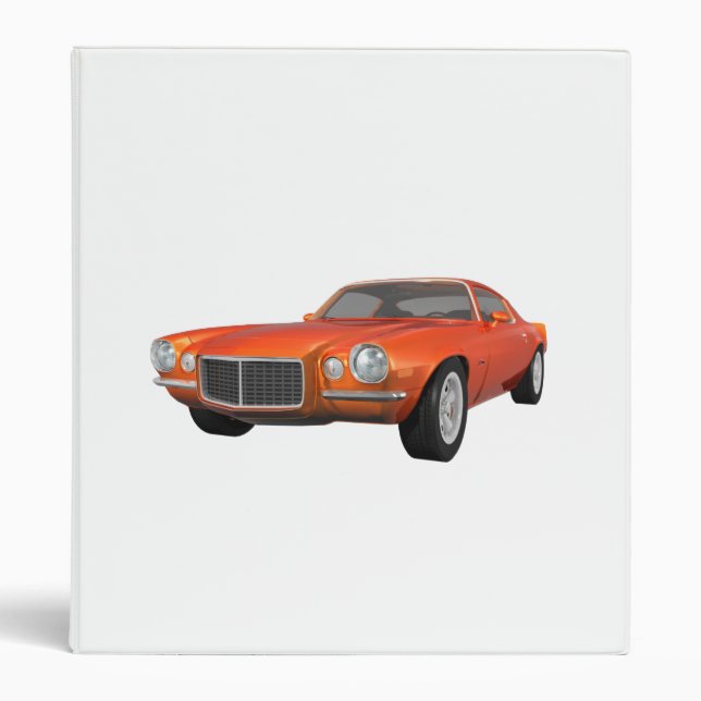 1972 Camaro Z28: Muscle Car: Orange Finish: Binder (Front)