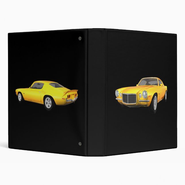 1972 Camaro Z28: Muscle Car: Yellow Finish: Binder (Background)