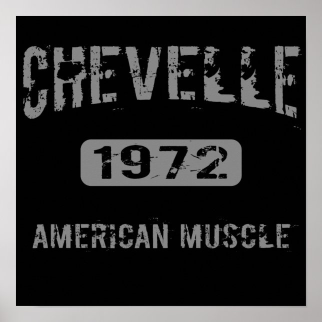 1972 Chevelle American Muscle Poster (Front)