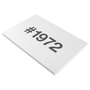 1972 Hashtag 54th birthday 54 years Gallery Wrap
