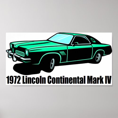 1972 Lincoln Continental Mark IV Poster