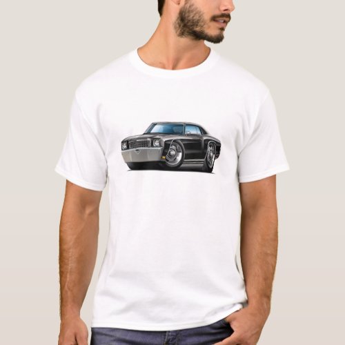 1972 Monte Carlo Black Car T_Shirt