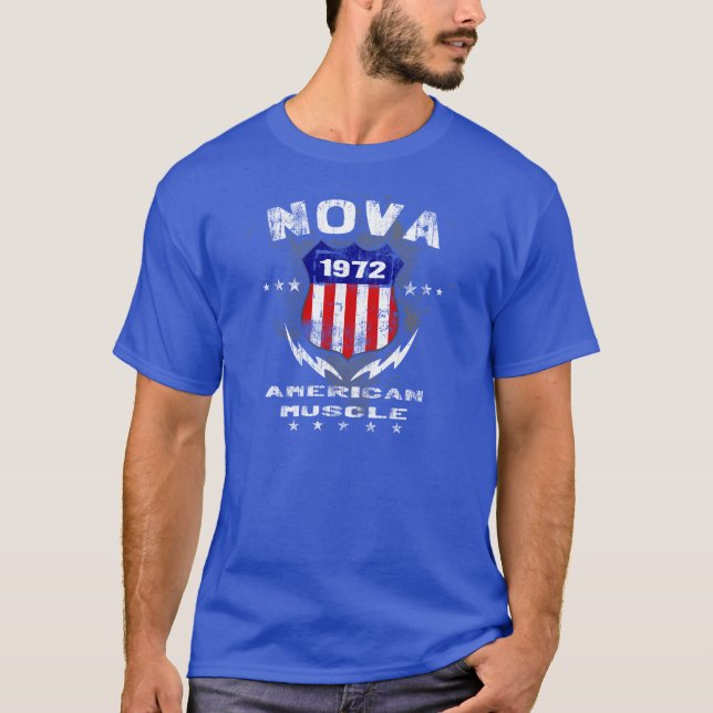 1972 Nova American Muscle v3 T-Shirt (Front)