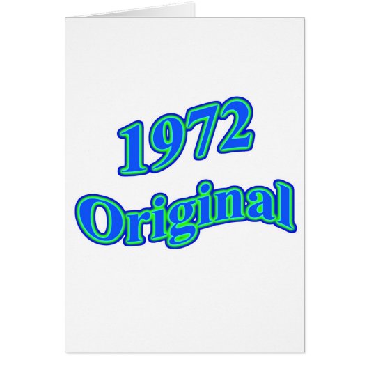 1972 Original Blue Green Cards (Front)