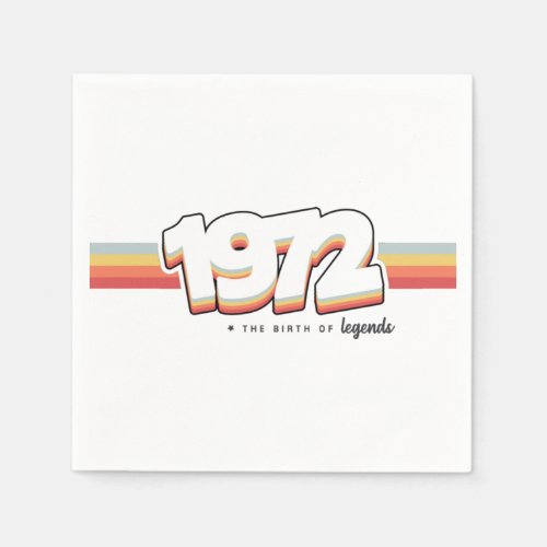 1972 The birth of legends Napkins