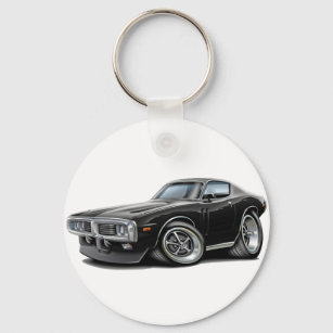 1973-74 Charger Black Car Keychain