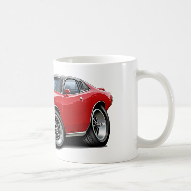 1973-74 Charger Red-Black SE Car Coffee Mug (Right)