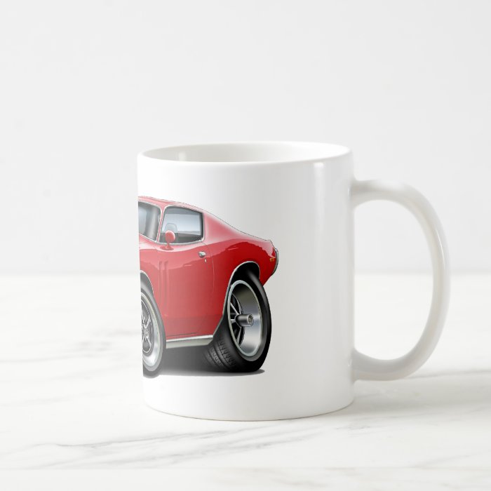 1973 74 Charger Red Car Coffee Mugs