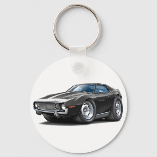 1973-74 Javelin Black-White Car Keychain