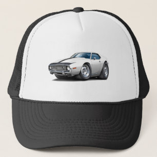 1973-74 Javelin White-Black Car Trucker Hat