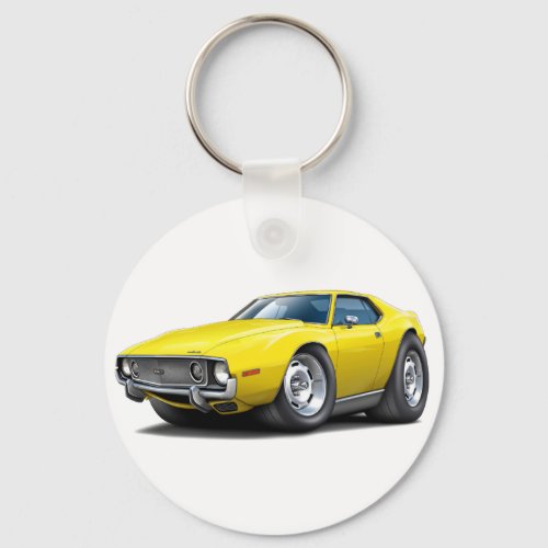 1973-74 Javelin Yellow Car Keychain