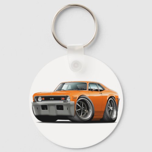 1973_74 Nova Orange Car Keychain