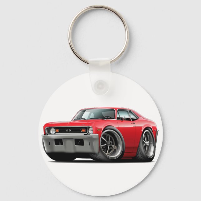 1973-74 Nova Red Car Keychain (Front)