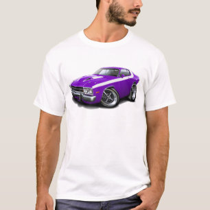 1973-74 Roadrunner Purple-White Car T-Shirt