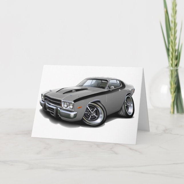 1973-74 Roadrunner Silver-Black Car Card (Front)