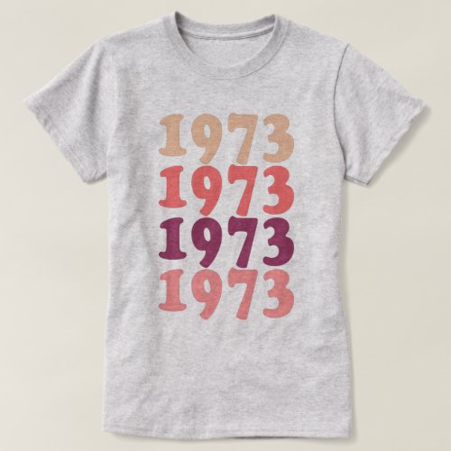 1973 Birthday Party Womens 50th Birthday Retro T_Shirt
