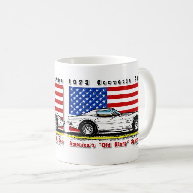 1973 Corvette Coupe Coffee Mug (Front Right)