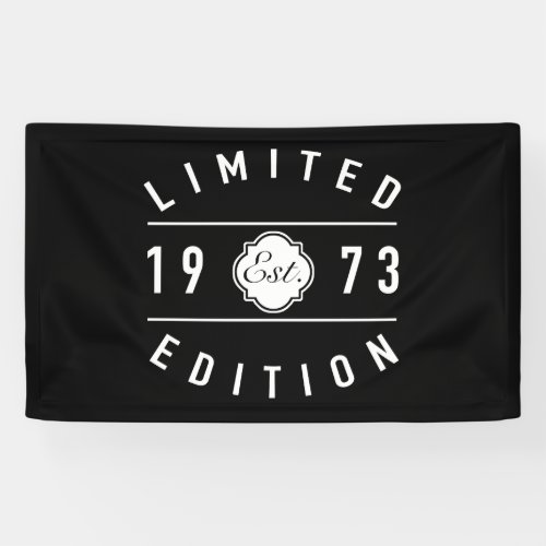 1973 Limited Edition 50th Birthday Banner