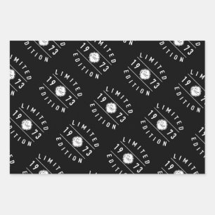 1973 Limited Edition 50th Birthday Wrapping Paper Sheets