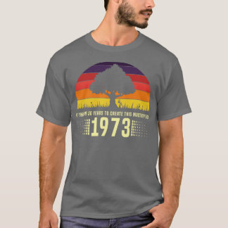1973 Retro Sunset Masterpiece 50th Birthday T-Shirt