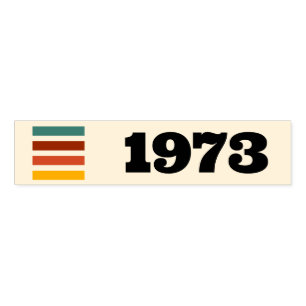 1973 Retro Vintage Poster Birthday or Reunion Napkin Bands