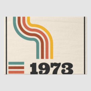 1973 Retro Vintage Poster Birthday or Reunion Tissue Paper