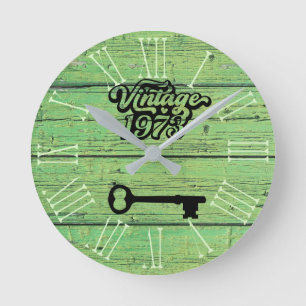 1973 Vintage Acrylic Wall Clock
