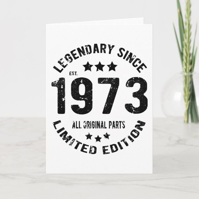 1973 Vintage Birthday Card (Front)