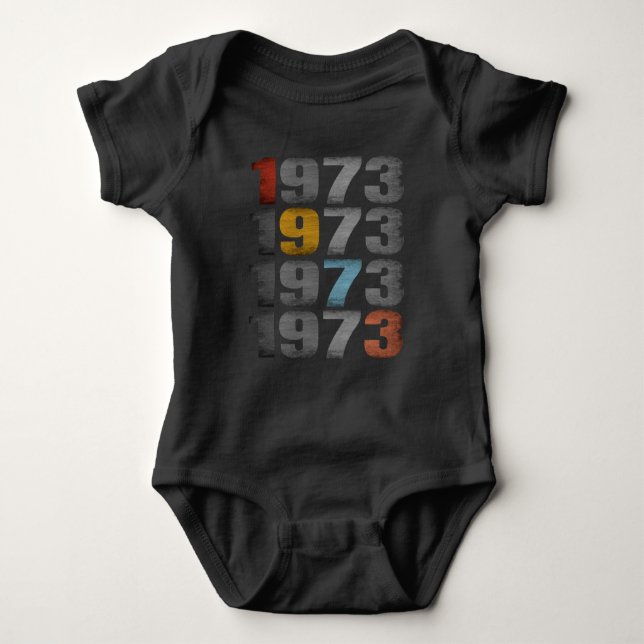 1973 VINTAGE GIFT BABY BODYSUIT (Front)