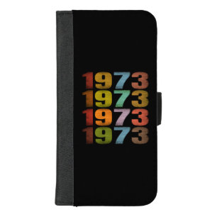 1973 VINTAGE RETRO GIFT iPhone 8/7 PLUS WALLET CASE
