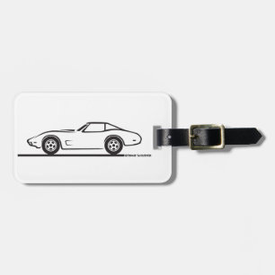 1974 1975 1976 1978 Chevrolet Corvette Hard Top T Luggage Tag
